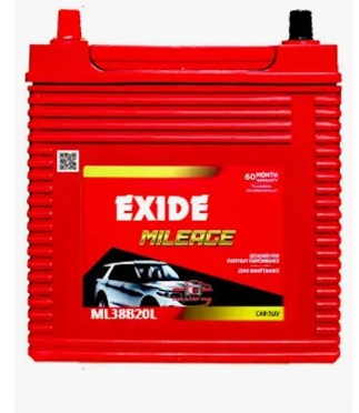 Exide Millage -38B20L/R- 60month with Exchange