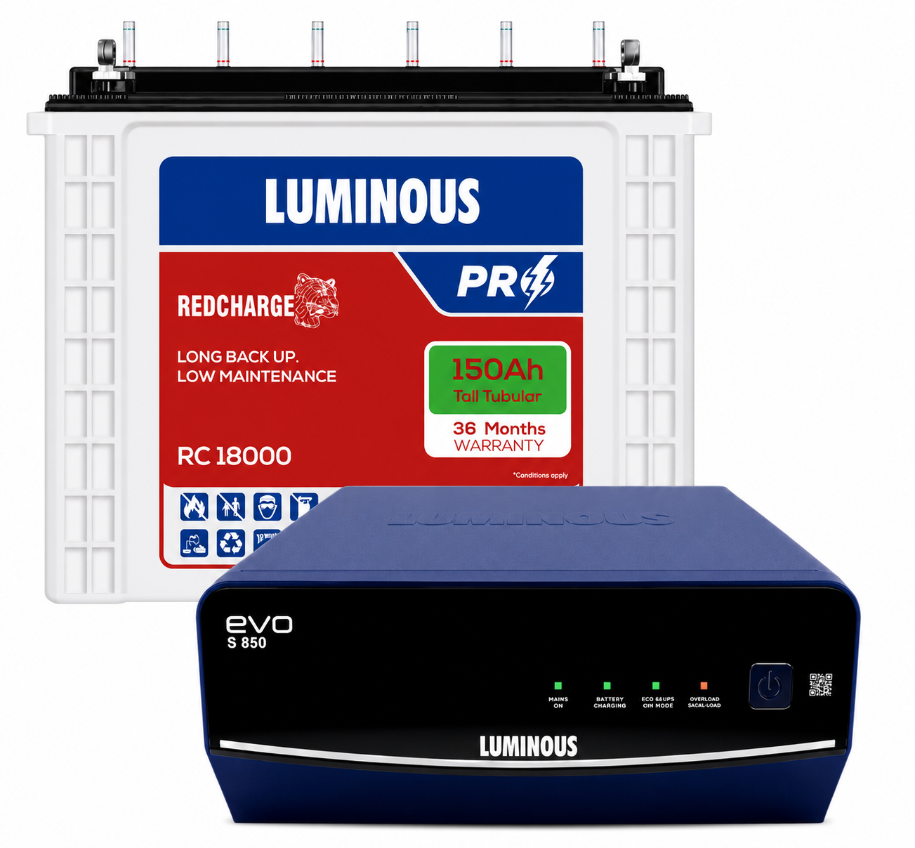 Luminous - RC18000 with Exchange - evo s 850 Inverter