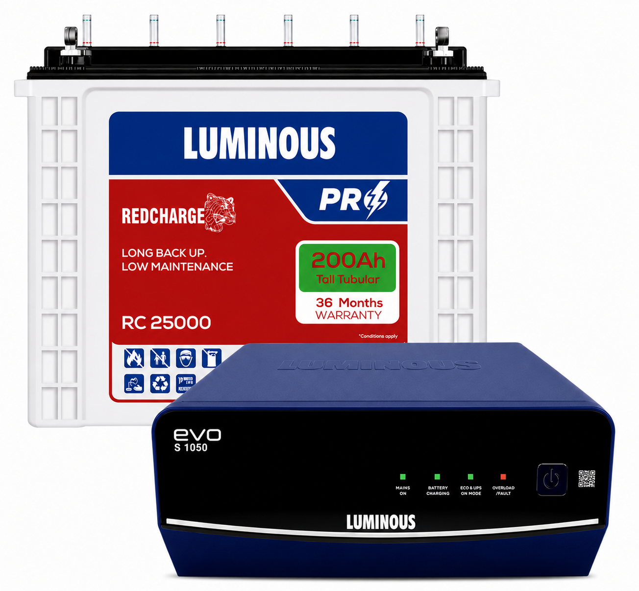 Luminous - RC25000 with Exchange, evo s 1050 Inverter